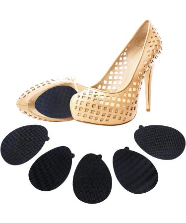 Beiyoule 10 Pairs Non-Skid Shoe Pads - Self-Adhesive Grip Sole Protector in Black | Anti-Slip Shoe Bottoms for Safety - Buy Online on GoSupps.com