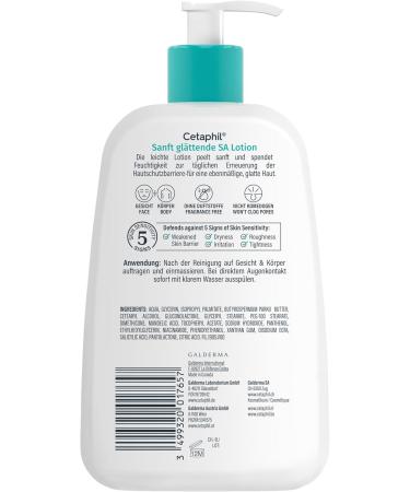  Cetaphil Cetaphil SA Moisturizing Lotion smoothing and gentle for dry rough uneven skin prone to impurities acidic skin - Buy Online on GoSupps.com