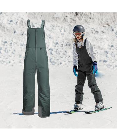 TNGXXWL Snow Bibs Overalls - Waterproof & Windproof Ski Bib Pants for Men, Women & Kids - Grey Large - Buy Online on GoSupps.com
