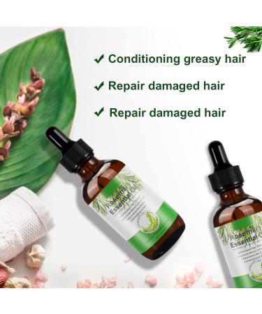 2.02 Oz Organic Rosemary Oil for Hair Growth & Scalp Massage | 100% Pure Essential Oil for Eyebrows Eyelashes & Skin Care - Buy Online on GoSupps.com