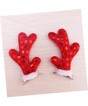 ABOOFAN 12 Pairs Kids Barrettes for Hair Christmas Hair Clips Christmas Barrette Colored Bobby for Hair Reindeer Antler Headband Kids Christmas Hair Clip Crystal Hair Girl Child Pin - Buy Online on GoSupps.com