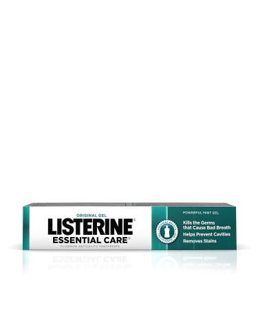 Listerine Essential Care Toothpaste - Powerful Mint Gel for Anti Plaque Gingivitis & Cavities - 125 ml - International Shipping Available - Buy Online on GoSupps.com