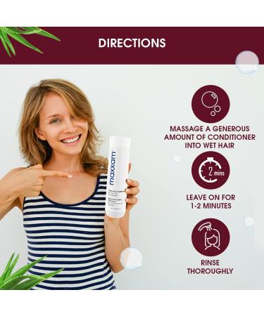 Maxxam Thickening Conditioner for Thin & Fine Hair | Daily Volumizing Hair Care | Color Treated Hair | 10 Fl Oz - Buy Online on GoSupps.com