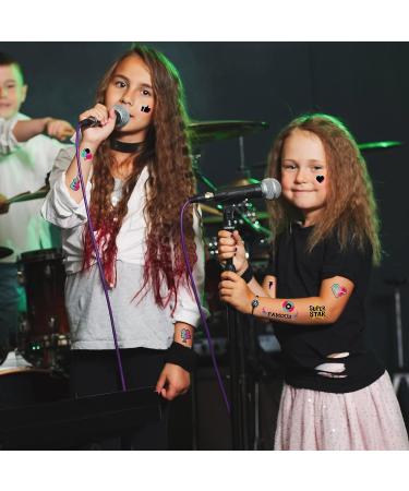 288 Music Temporary Tattoos for Kids - Mixed Style Fake Tattoo Stickers for Music Theme Party - Buy Online on GoSupps.com