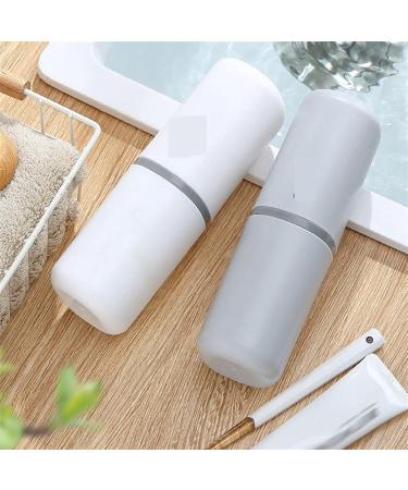Digjobk Pink Travel Toothbrush Holder & Toothpaste Organizer - Portable Bathroom Storage Cup - Buy Online on GoSupps.com