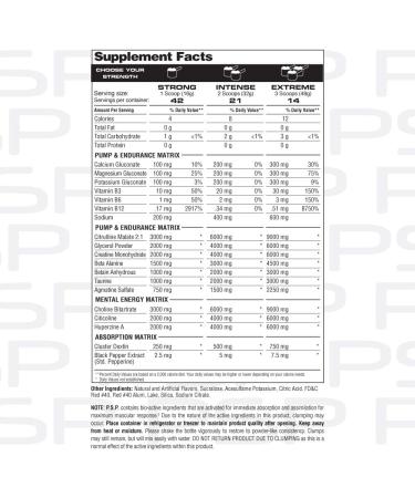 Metabolic Nutrition P.S.P. Physique Stimulating PreWorkout 672g Zero Sugar Caffeine Free (Fruit Punch) - Buy Online on GoSupps.com