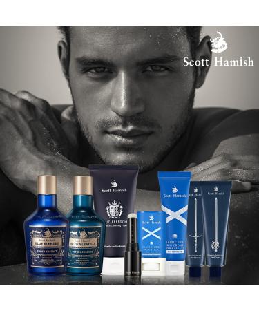 Blue Blended Toner Essence for Men | Hyaluronic Acid & Amino Acid Hydrating Face Toner - 6.09 fl. oz - All-in-One Aftershave & Vitality Restorer - Buy Online on GoSupps.com