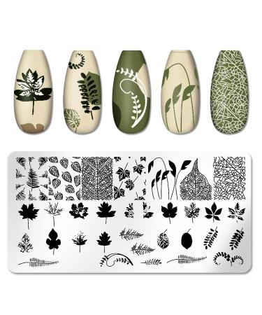 DANNEASY Nail Stamping Plate Set - 6 Pieces Flower Leaf Heart Stencils for Manicure - Lovely Series Nail Design Kit - Buy Online on GoSupps.com