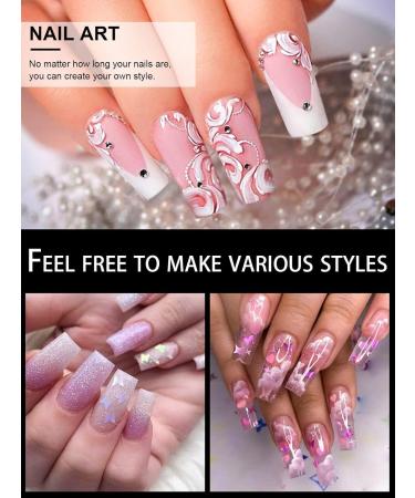 EBANKU 120pcs Clear Full Cover Dual Nail System - Flat Acrylic Nail Extension Tips & Nail Art Tools for Perfect Manicure - Buy Online on GoSupps.com