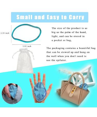 Crystal Hair Eraser - Painless Hair Remover for Men and Women | Fast Exfoliating Tool for Arms, Legs, Back, and Body - Blue - Buy Online on GoSupps.com