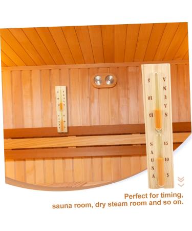 Doitool 15-Minute Sandwatch Timer - Wood Sauna Timer Hourglass for Home & Gym | Perfect 15-Minute Countdown for Sauna Sessions - Buy Online on GoSupps.com
