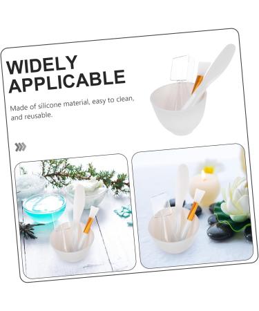 TOPBATHY Kit pour Cr ation Masque Beaut Du Visage Bols Masque R utilisables Silicone avec Spatule de M lange pour Soin Maison et Salon L ger et Facile Nettoyer - Buy Online on GoSupps.com
