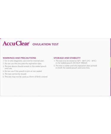 Accu-Clear Ovulation Test Strips Predictor Kit - 99% Accurate LH 50 Count Tests - Buy Online on GoSupps.com