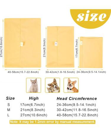 Pattepoint Dog Snood - Noise Protection & Anxiety Relief Ear Muffs for Dogs - Yellow, Medium - Buy Online on GoSupps.com