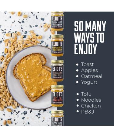 Eliot's Natural Crunchy Peanut Butter - No Sugar Added, Low Carb, Keto Friendly - Espresso Nib Flavor - 12 Ounce - Buy Online on GoSupps.com