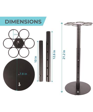 Rotating Medal Display Rack - Sturdy Rotatable Holder for 24+ Medals | Adjustable Stand, Anti-Scratch Bottom - Buy Online on GoSupps.com