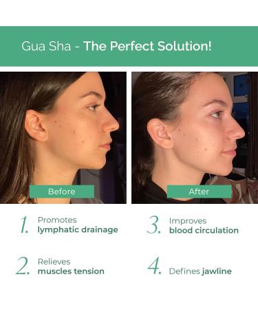 Plantifique Gua Sha Facial Tools - Anti Aging GuaSha Massage Tool for Face Sculpting - Jawline Sculptor and Skincare Routine Essential - Buy Online on GoSupps.com