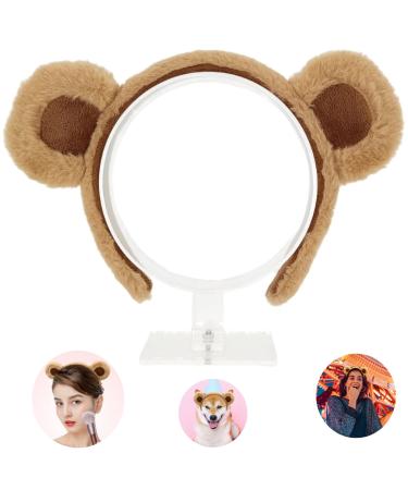 Headband Bear Ears Brown  Cute Care Headband for Adult Kids with Toddler Bear Costume  Soft Makeup Headband for Washing Face Women  Fluffy Animal Hairband for Party Celebration Cosplay Decoration Brown Bear-419