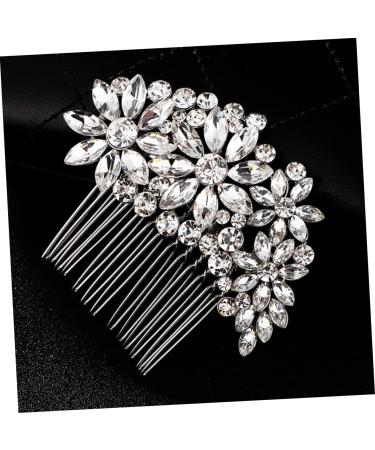 Mikinona Wedding Hair Comb Bride Hair Clip Rhinestone Hair Clip Rhinestone Hair Comb Bridal Headpiece Rhinestone Headpiece Rhinestone Comb Hair Teasing Comb Bridal Hair Clip Comb for Bridal - Buy Online on GoSupps.com