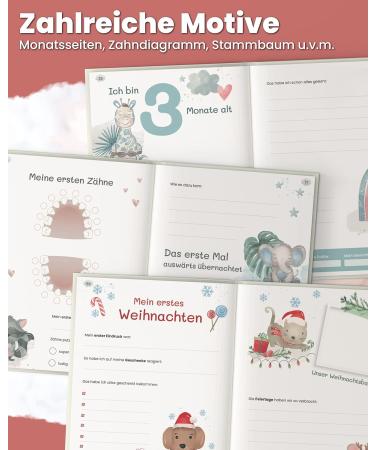 Buy Baby Album - The First Year Reminder Book for Boys & Girls | Colorful Photo Albums for Babies - Perfect Gift!   - Buy Online on GoSupps.com