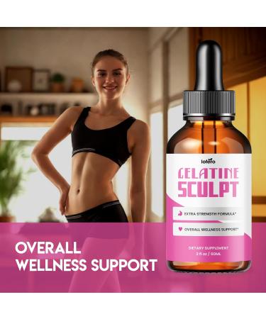 (5 Pack) Gelatine Sculpt Drops GelatineSculpt Liquid Supplement Advanced Loss Support Formula Gotas Premium Natural Vitamin for Maximum Energy Healthy Digestion Sexy Slim Body Wellness Reviews (10oz) - Buy Online on GoSupps.com