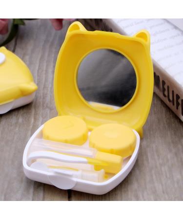 Buy Cute Pig Cartoon Contact Lens Case (2pcs) - Yellow | International Shipping Available - Buy Online on GoSupps.com