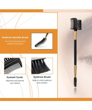 Duo Eyebrow Brush & Eyelash Comb - Double-Head Grooming Tool for Perfectly Defined Brows | International Shipping Available - Buy Online on GoSupps.com