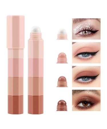 Boobeen Stick Ombre Paupi res Cr me Crayon Ombre Paupi res Tr s Pigment Longue Dur e Stylo Eclaircisseur pour les Yeux Finition Matte et Scintillante A#