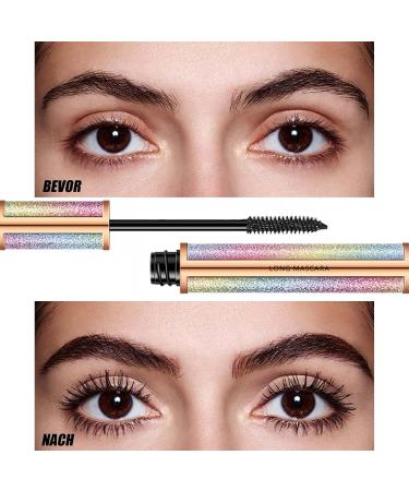 EONFAVE 4D mascara waterproof black volume and curl smudgeproof and nonclumping for fuller eyelash length long lashes last all day - Buy Online on GoSupps.com