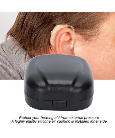 Hearing Aid Case Portable Drop Resistance Hearing Aid Storage Box Portable Hearing Aid Box Hearing Aid Protective Box for Store Hearing Aids(black) - Buy Online on GoSupps.com