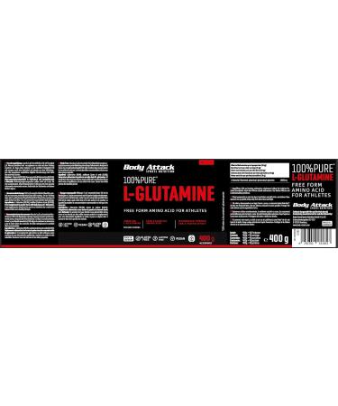Buy Body Attack 100% Pure L-Glutamine - 2x1000g Micronized Powder | Vegan Gluten-Free Lab Tested | Made in Germany - Buy Online on GoSupps.com