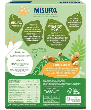  Italian Gourmet E.R. Misura Cereali Natura Ricca Cornflakes with ancient cereals buckwheat spelt and quinoa 350 g + Italian Gourmet pulp 400 g - Buy Online on GoSupps.com