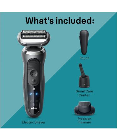 Braun Electric Shaver for Men Series 7 7171cc Wet & Dry Shave Turbo & Gentle Shaving Modes & Clean and Renew Refill 3 Count Electric Shaver + Refill 3 Count - Buy Online on GoSupps.com