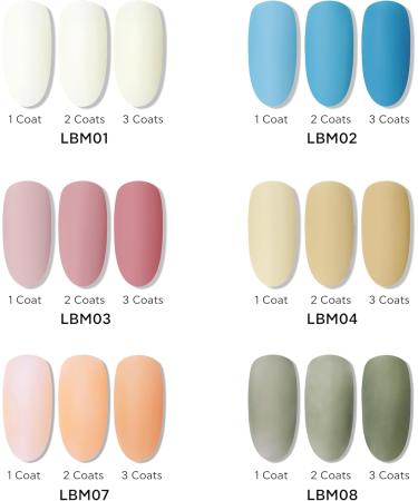 Bluesky 2 in 1 Matte Colour & Top Gel Nail Polish 10ml Apricot - LBM04 Matte Finish No Top Coat Needed Nude Gel Nail Polish for 21 Day Manicure Requires Curing Under LED UV Nail Lamp - Buy Online on GoSupps.com