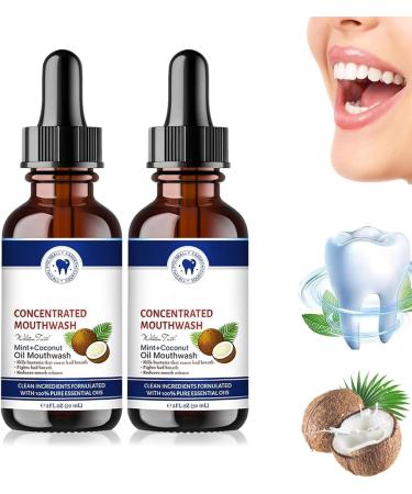 Ourdort Coconut Mouthwash with Fresh Oil Coconut Oil Pulling for Teeth Natural Mouthwash for Teeth Whitening Teeth Whitening 2 Pieces - Buy Online on GoSupps.com