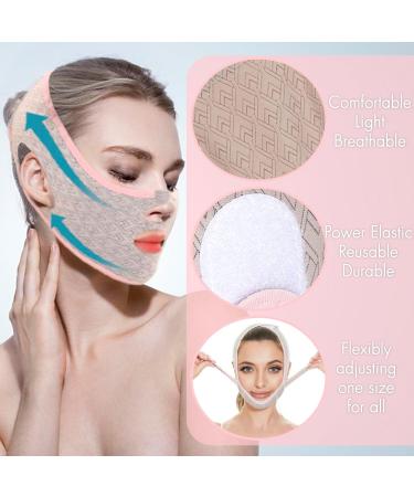 Reusable V Line Lifting Mask - V Shaped Contouring Face & Chin Up Strap for Women | Prevent Facial Sagging - Shop Internationally - Buy Online on GoSupps.com
