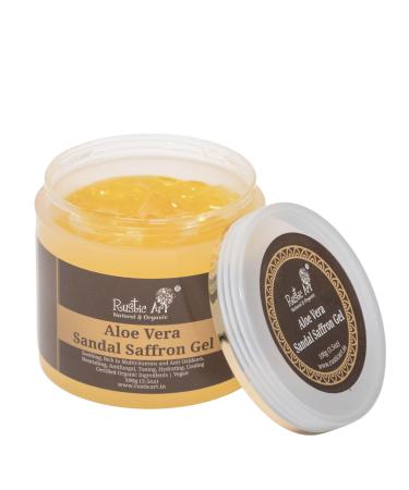 Rustic Art Organic Aloe Vera Sandal Saffron Gel with Niacinamide