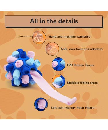 Buy Larimuer Sniffing Ball for Dogs Interactive Snuffle Toy for Small & Medium Pets | Portable Mythical Blue Design - Buy Online on GoSupps.com
