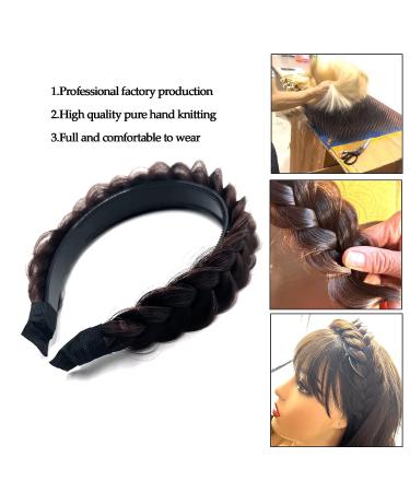 STHEJFB Wide Braided Headband Hoop Fashion Hair Accessories for Women and Girls (Dark Auburn) - Buy Online on GoSupps.com