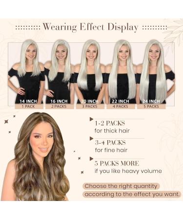 Buy Hetto Tape-In Real Hair Extensions - Brown & Dark Brown #P4/27 | Remy Hair 55cm 50g - Buy Online on GoSupps.com