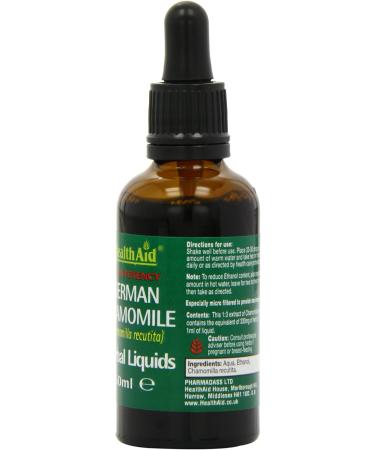 HealthAid Chamomile (Chamomilla recutita) 50ml Liquid - Soothing Herbal Supplement - Buy Online on GoSupps.com