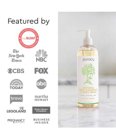 Puracy Natural Baby Shampoo & Body Wash - Citrus Grove, 16 fl oz | Safe & Gentle Formula - Buy Online on GoSupps.com