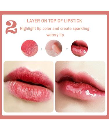 Hydrating Tinted Lip Oil Balm | Plump Lip Gloss | Nourishing Lip Care | Glass Lip Glow Oil | Non-sticky Formula | Lightening Lip Lines | (012#) - Buy Online on GoSupps.com