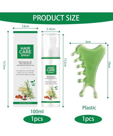 1 Unit Spray Pousse Cheveux S rum Pousse Cheveux Hair Growth Serum Nourrissant Doux Et Apaisant claircissant Favorise La Sant Du Cuir Chevelu Portable 100 Ml Facile Utiliser Avec 1 Peigne Massage - Buy Online on GoSupps.com