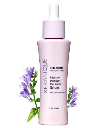 Keranique Intensive Overnight Hair Serum, 2 Fl Oz  Keratin Amino Complex, Sulfate, Dyes and Parabens Free | Helps Grow Longer, Promote Healthy and Strengthen Thinning Hair - Buy Online on GoSupps.com