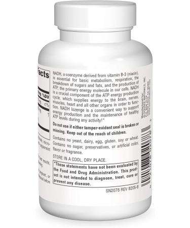 Buy Source Naturals NADH 10mg - Boost Energy & Mental Alertness | International Shipping Available - Buy Online on GoSupps.com