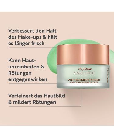 M. Asam Magic Finish Anti-Problem Primer 20ml | Long-Lasting Make-Up Hold Reduces Redness & Enlarged Pores | Vegan & Perfume-Free - Buy Online on GoSupps.com