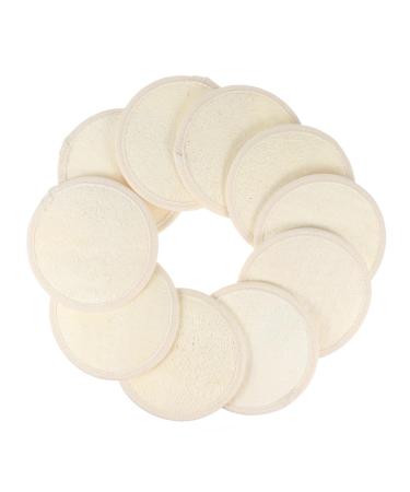 Healeved 10pcs Loofah Wipes Bath Loofah Sponge Makeup Wipes Pads Exfoliating Pad Shower Sponge Exfoliating Bath Sponge Loofah Scrub Loofah Brush Bath Shower Loofah White Scrub Brush Body