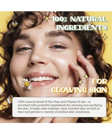 Purifect Tea Tree Facial Oil Serum with Vitamin E Oil Anti Redness Face Serum Soothes and Calms Irritated Skin All Skin Types 30ml Cool Calm Clear - Buy Online on GoSupps.com