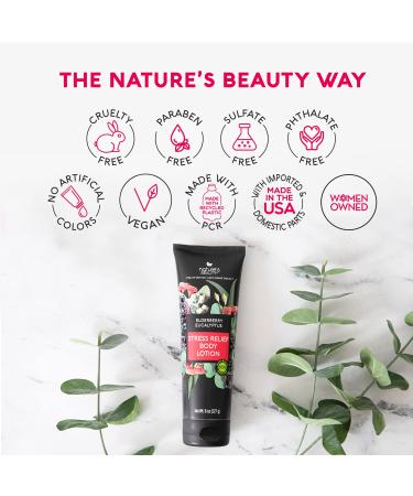 Nature's Beauty Elderberry Eucalyptus Stress Relief Body Lotion 2-Pack - Shea Butter Moisturizer with Avocado Oil 8 oz - Buy Online on GoSupps.com